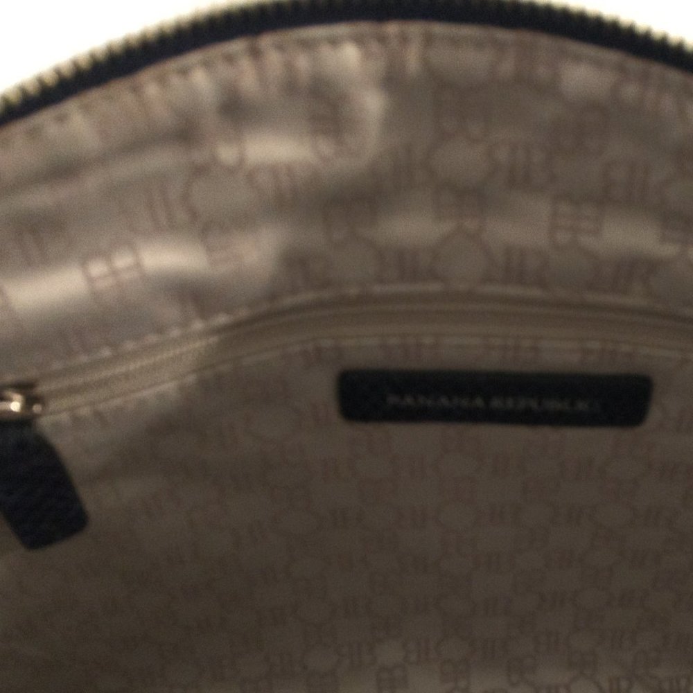 Banana Republic Blue Python Pattern Large Leather… - image 4